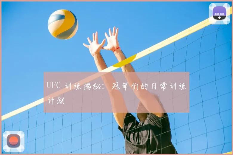 UFC 训练揭秘:冠军们的日常训练计划